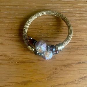 Gold bracelet from Murano Italy.
